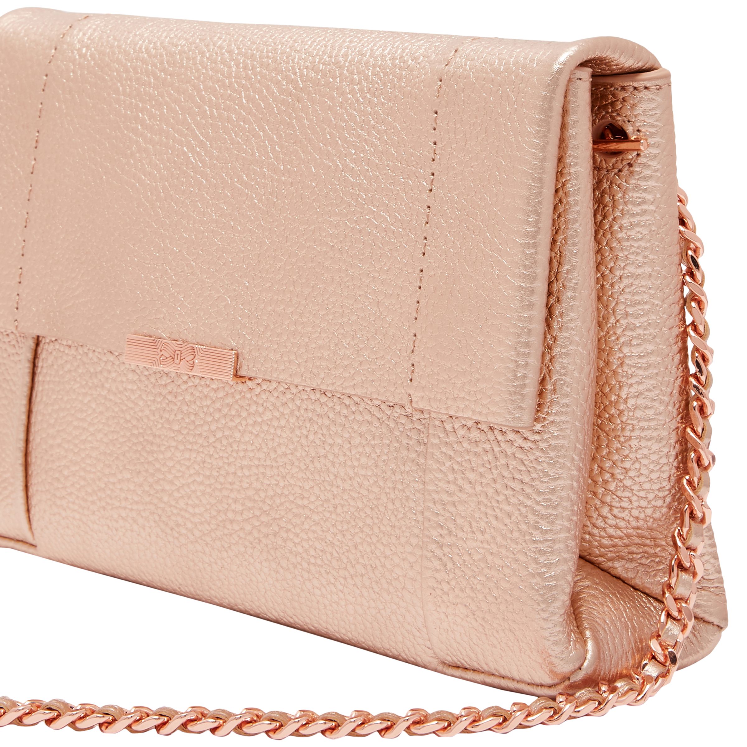 ted baker black bag with rose gold hardware