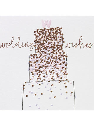 Bellybutton Bubble Cake Wedding Wishes Card