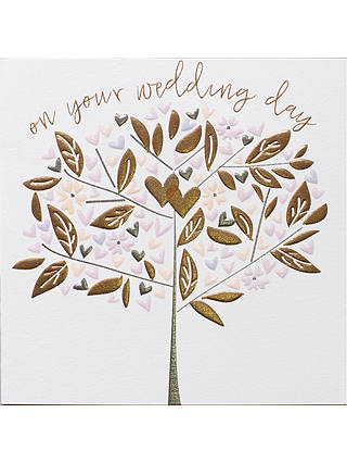 Bellybutton Bubble Wedding Tree Card