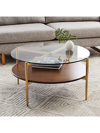 West Elm Art Display Round Coffee Table, Display Coffee Table Australia