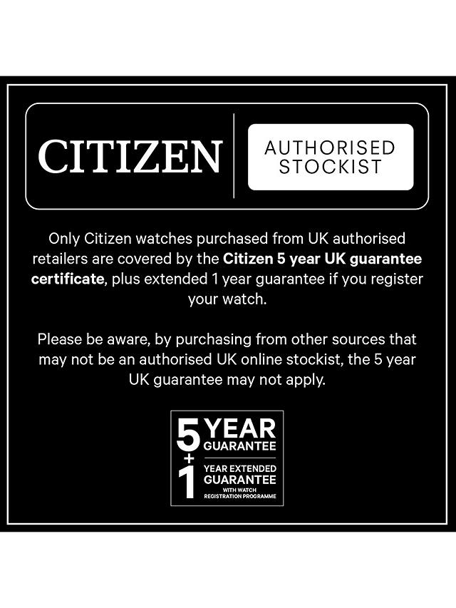 Citizen BU2070-12L Men's Eco-Drive Chronograph Leather Strap Watch, Brown/Blue