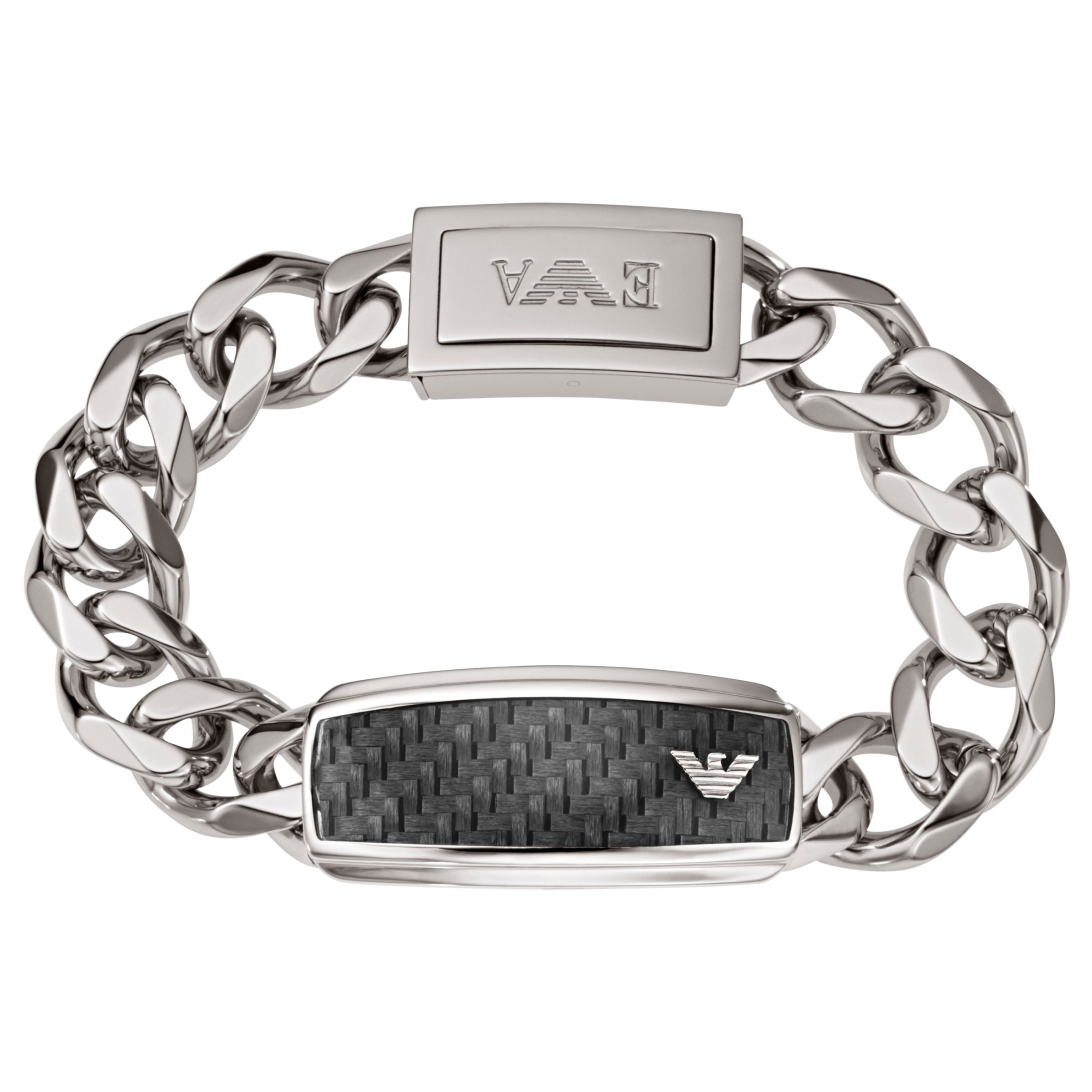 armani men's stainless steel bracelet