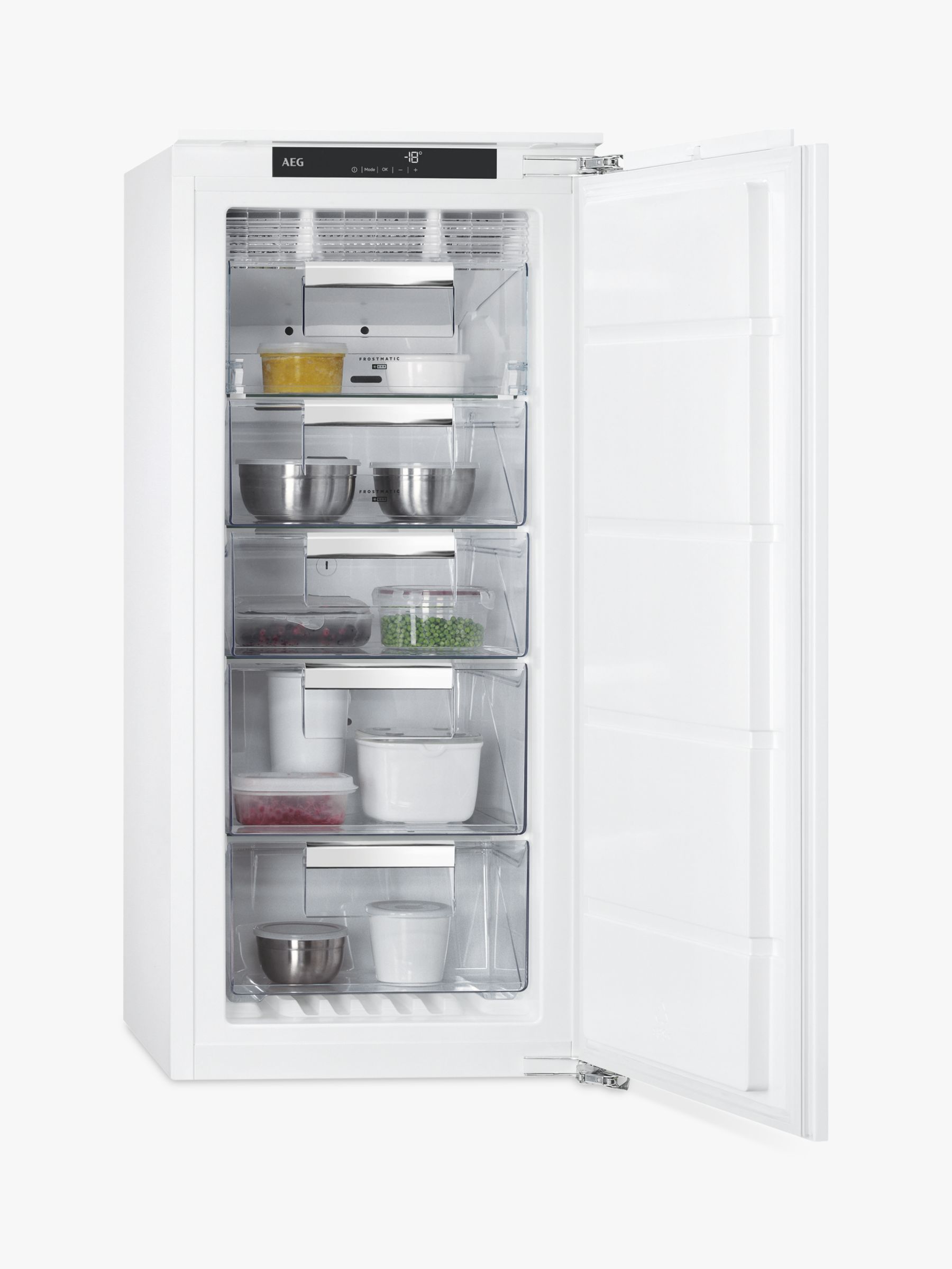 AEG ABB8121VNF Integrated Freezer, A+ Energy Rating, 56cm Wide, White
