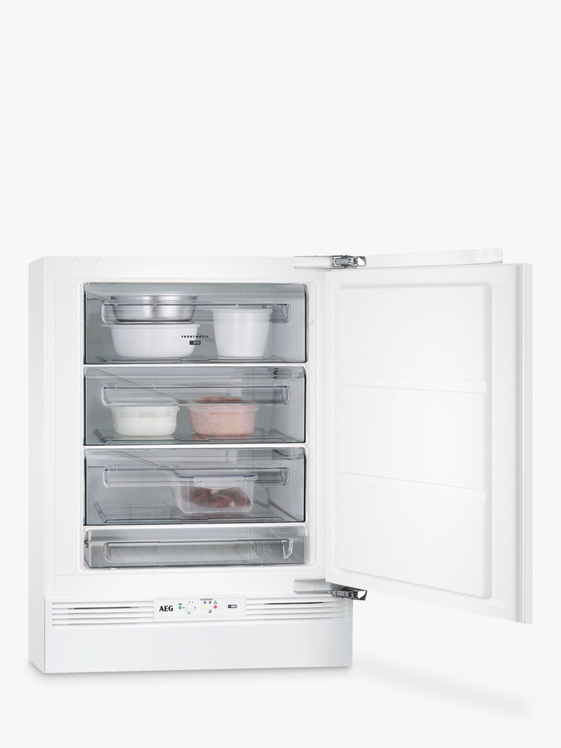 AEG ABE6822VAF Built-Under Freezer, A++ Energy Rating, 60cm Wide, White