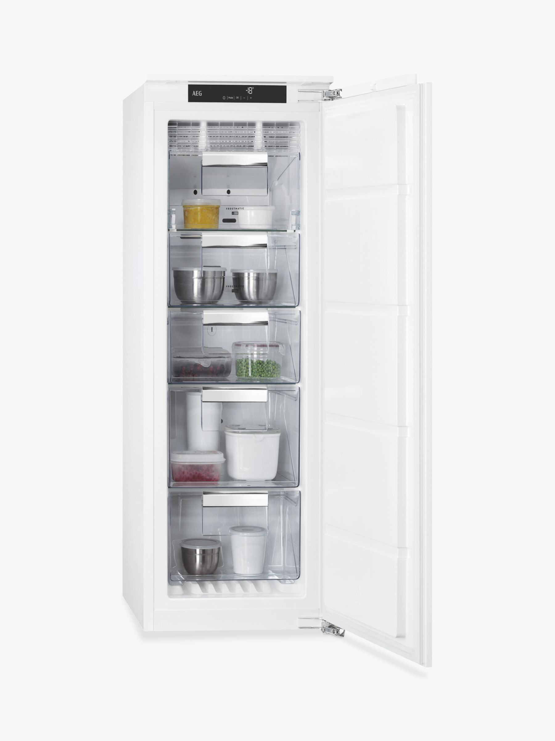 AEG ABE8122VNC Integrated Freezer, A++ Energy Rating, 56cm Wide, White