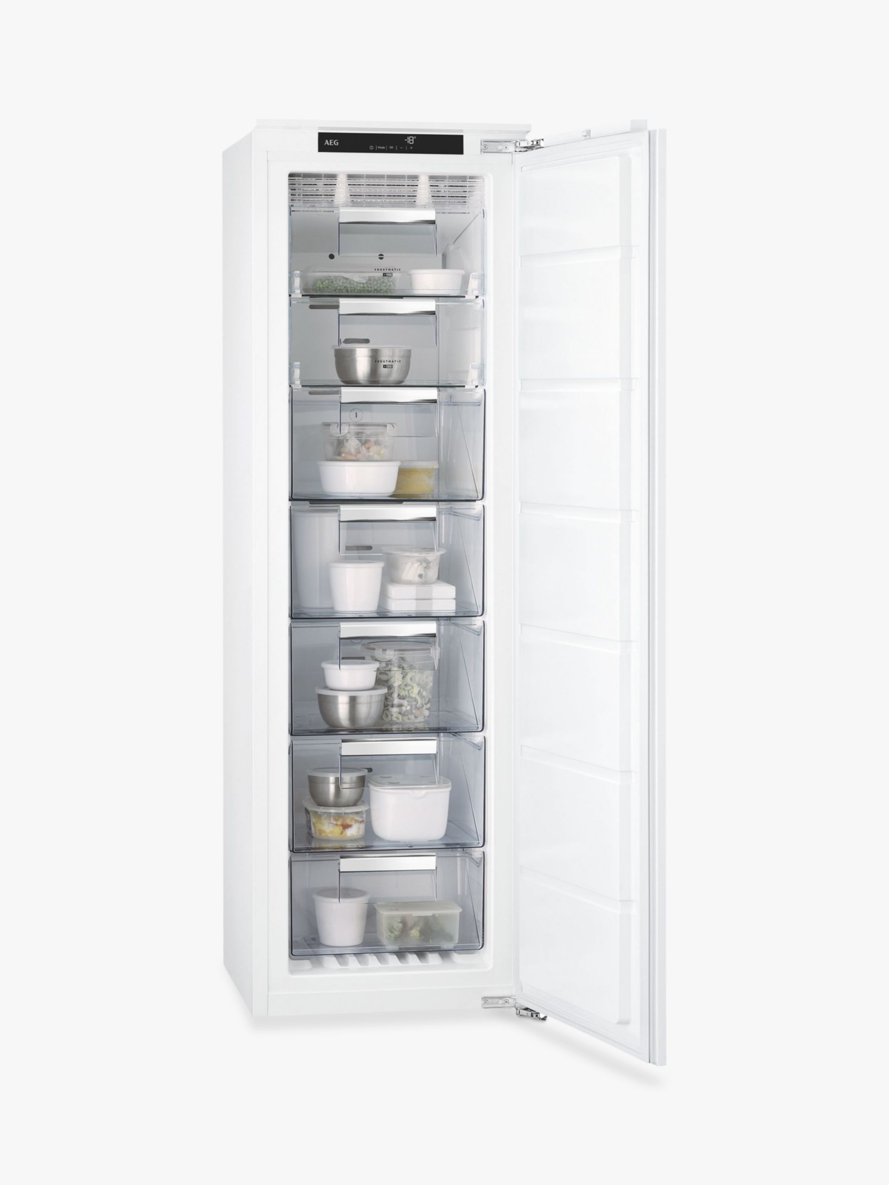 AEG ABB8181VNC Integrated Freezer, A+ Energy Rating, 56cm Wide, White
