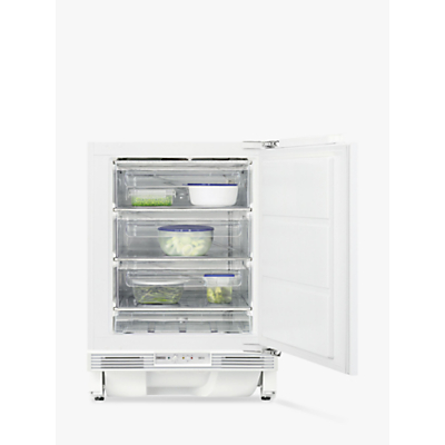 Zanussi ZQF11431DV Integrated Undercounter Freezer, A+ Energy Rating, 60cm Wide, White