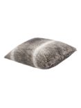 John Lewis Faux Fur Cushion, Grey