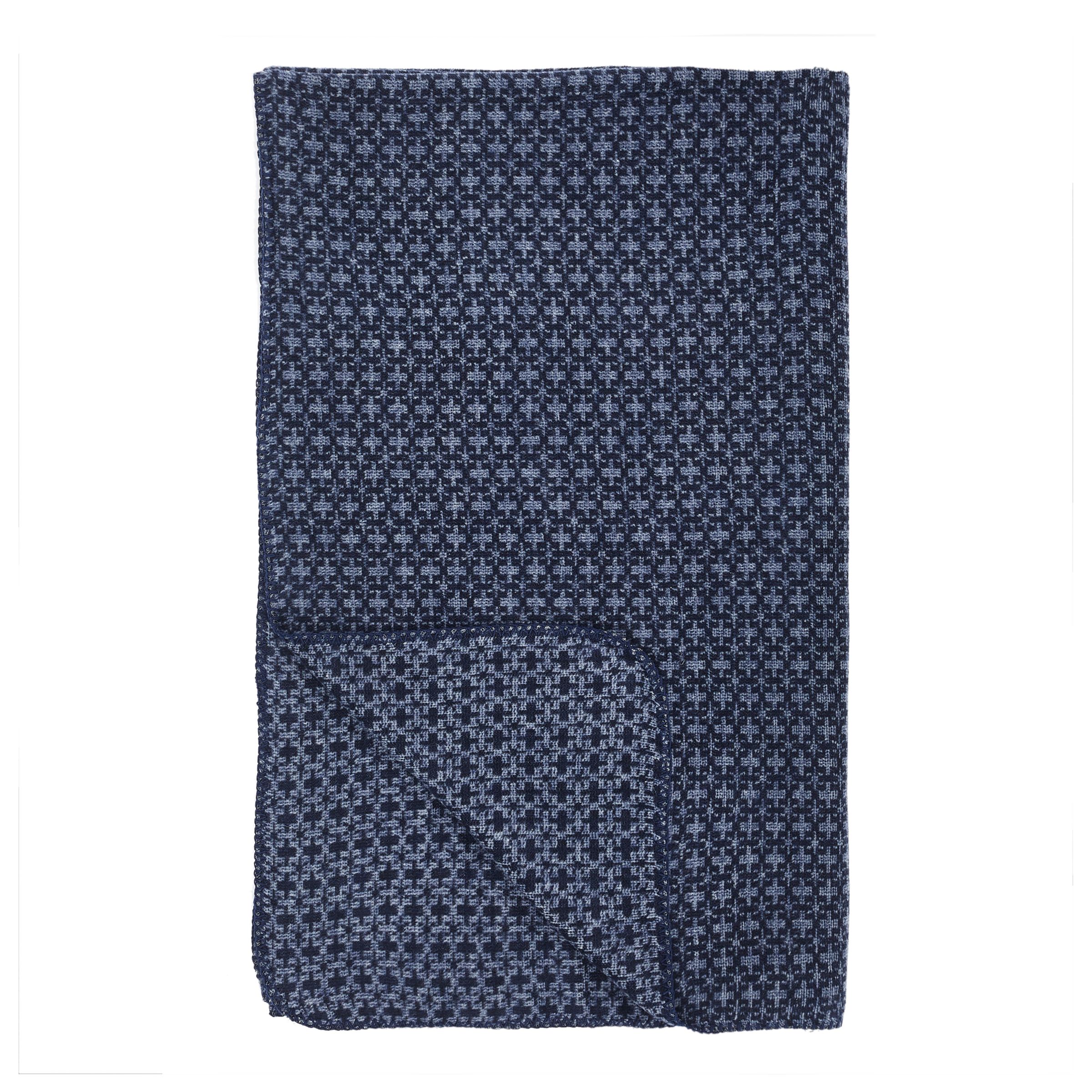 Croft Collection Recycled Plastic Bottle Throw, Navy