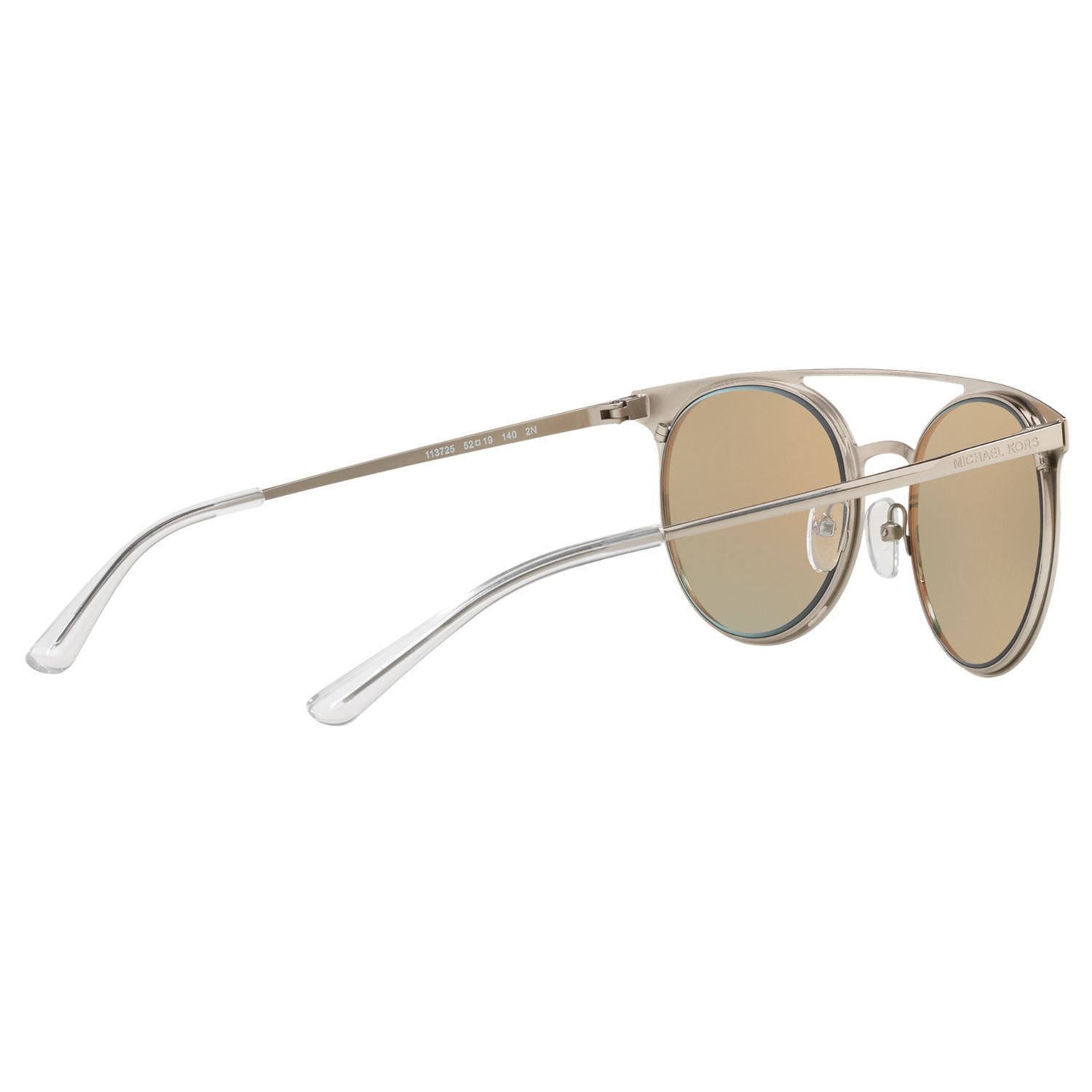 Michael Kors Mk1030 Women S Grayton Round Sunglasses Silver Mirror