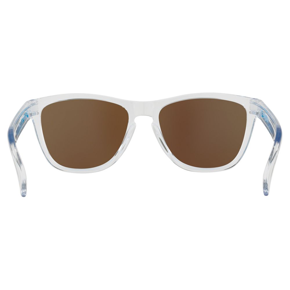 Oakley OO9013 Men's Frogskins Prizm Square Sunglasses, Clear/Iridium ...