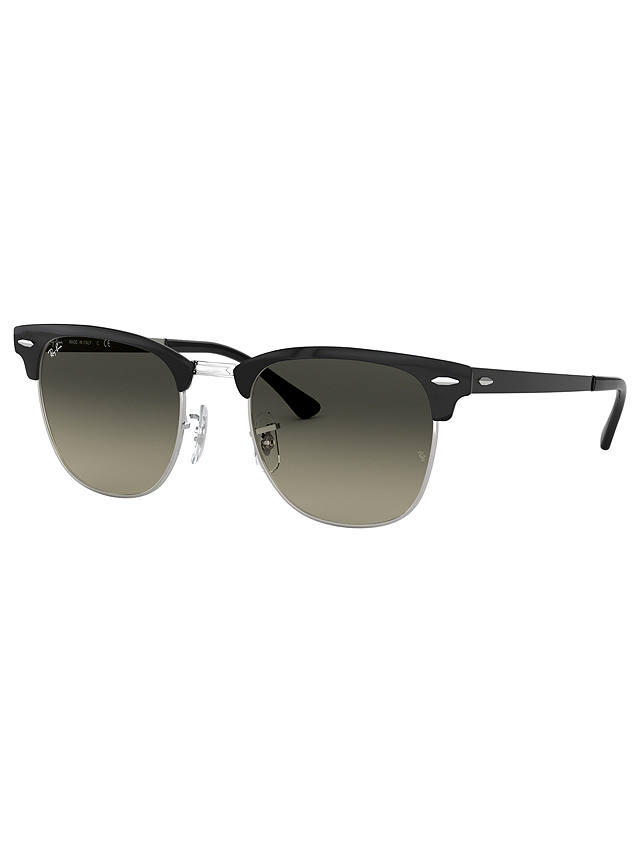 Ray-Ban RB3716 Unisex Square Sunglasses, Black/Green Gradient