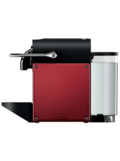 Nespresso Pixie Coffee Machine with Aeroccino by Magimix, Carmine Red