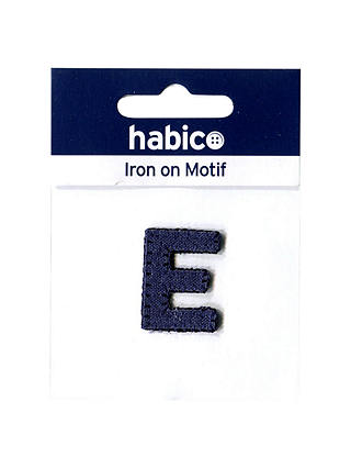 Habico Iron On Denim Letter Patch