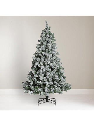 John Lewis & Partners Snowy Festive Fir Unlit Christmas Tree, 6ft