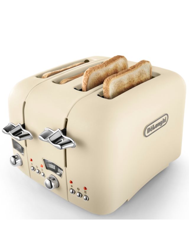 De Longhi Argento Flora 4 Slice Toaster Cream