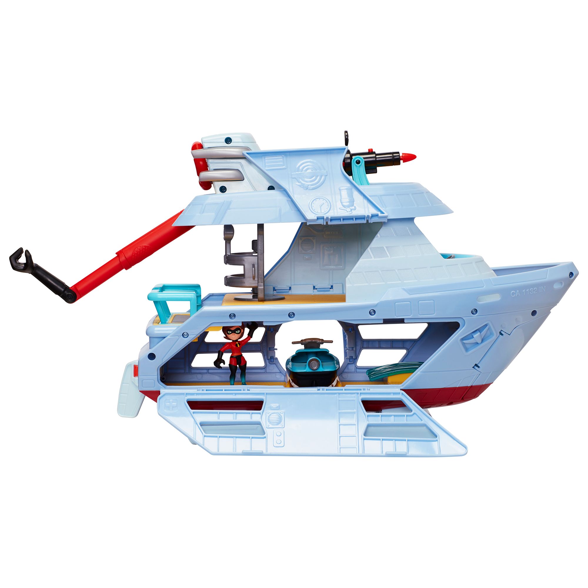 disney pixar incredibles 2 junior supers hydroliner with 4 figures