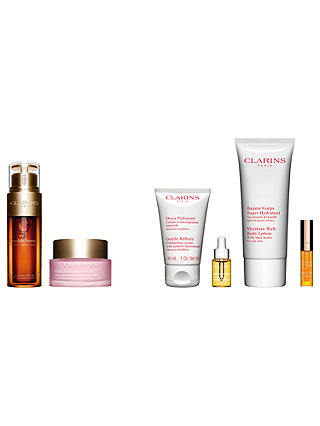 Clarins Multi-Active Day Cream SPF 20 and Double Serum with Gift (Bundle)