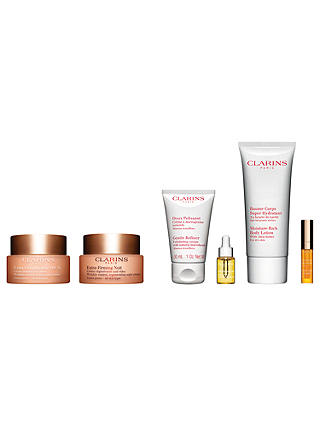 Clarins Extra-Firming Day Cream SPF 15 and Extra-Firming Night Cream with Gift (Bundle)