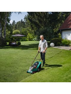 Bosch rotak 430 li deals cordless lawnmower