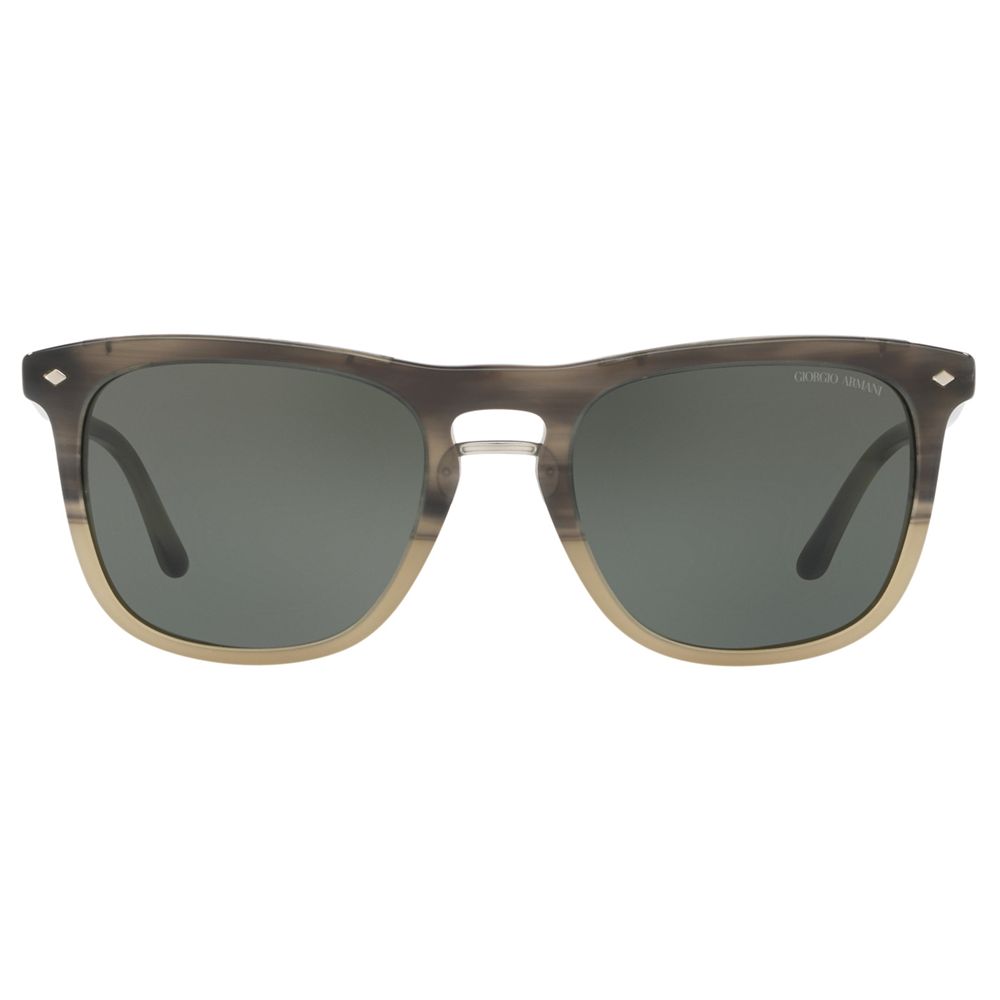 Giorgio Armani AR8107 Men's Frames of Life Square Sunglasses, Grey