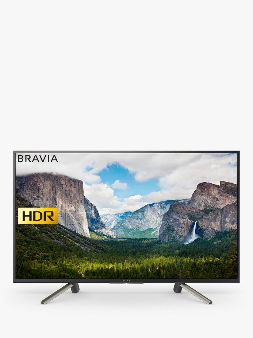 Sony Bravia KDL43WF663 LED HDR Full HD 1080p Smart TV, 43 with Freeview Play & Cable Management, Black