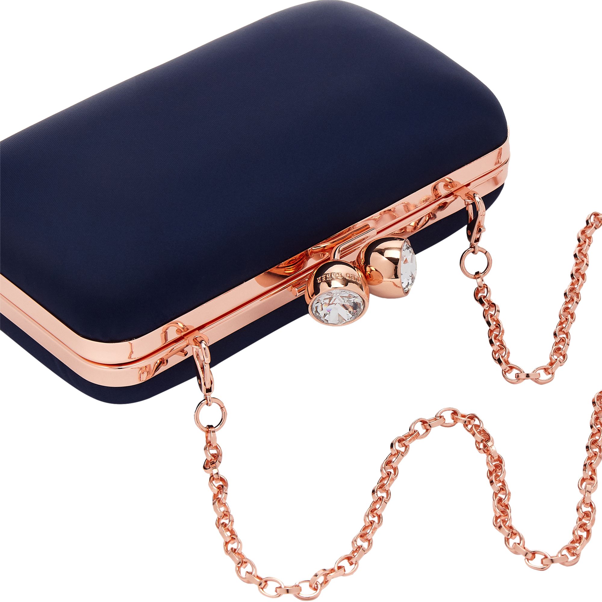 ted baker navy blue clutch bag