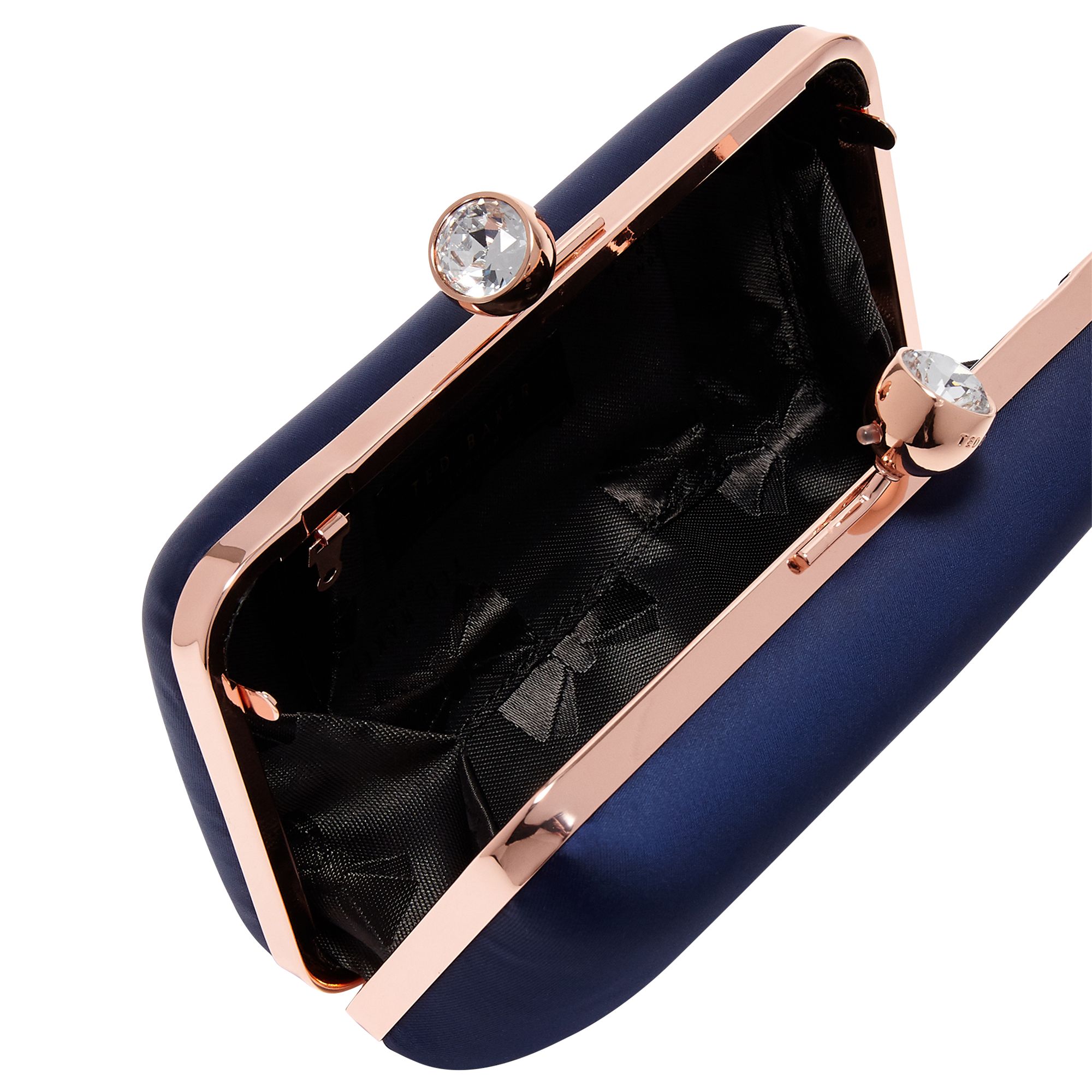 ted baker navy blue clutch bag