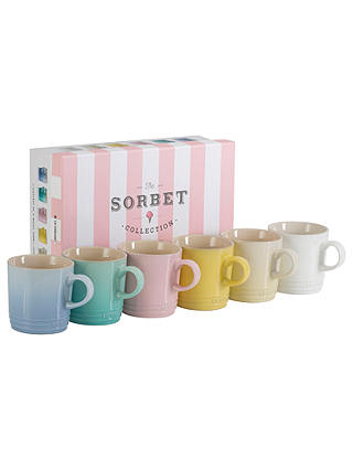 Le Creuset Sorbet Mugs, 350ml, Assorted, Set of 6