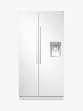 Samsung RS52N3313WW Freestanding 65/35 American Fridge Freezer, White