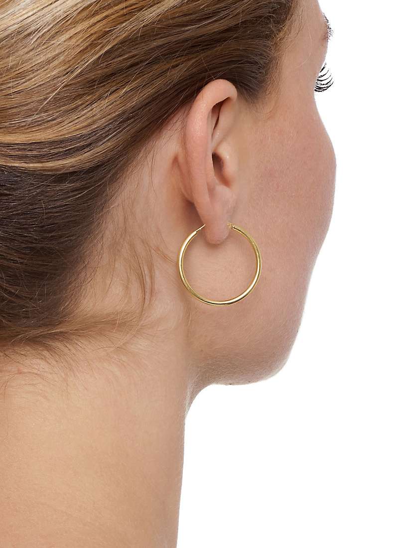 Buy The Hoop Station La Chica Latina Small Hoop Earrings, 2.7cm, Gold Online at johnlewis.com