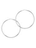 The Hoop Station Chica Latina Small Hoop Earrings, Silver
