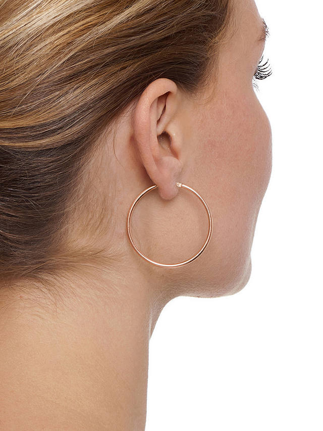 The Hoop Station Chica Latina Small Hoop Earrings, Rose Gold