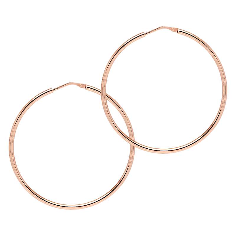 Buy The Hoop Station La Chica Latina Small Hoop Earrings, 4.2cm, Rose Gold Online at johnlewis.com