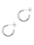 The Hoop Station Napoli Mini Hoop Earrings, Silver