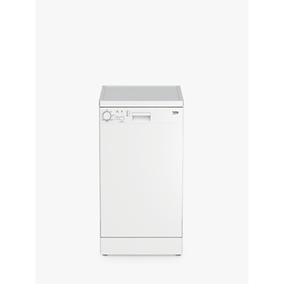 Beko DFS05J1W Freestanding Slimline Dishwasher, White