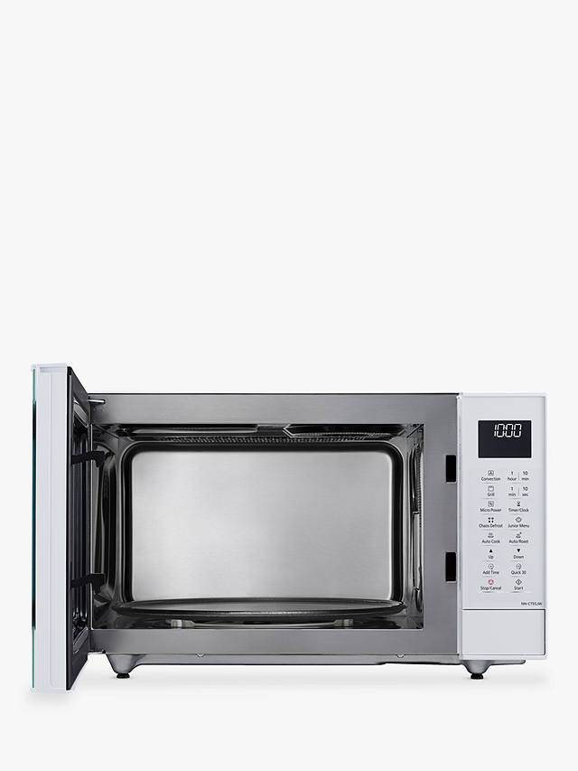 Buy Panasonic NN-CT55JWBPQ 27L Slimline Combination Microwave Oven, White Online at johnlewis.com