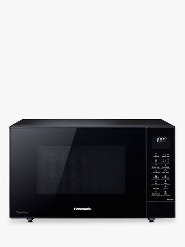 Buy Panasonic NN-CT56JBBPQ 27L Slimline Combination Microwave Oven, Black Online at johnlewis.com