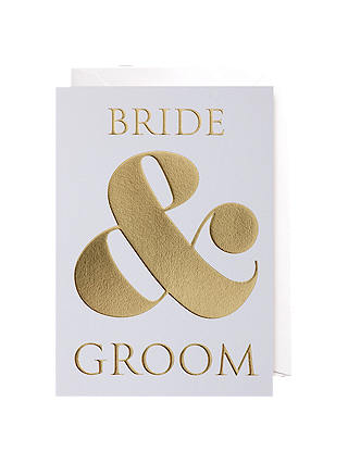 Lagom Designs Bride & Groom Wedding Card