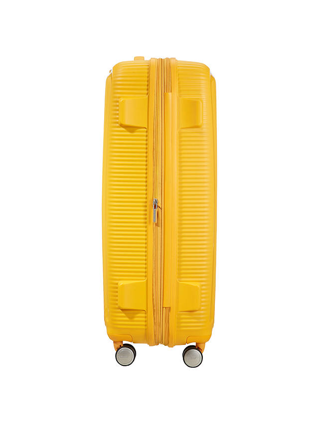 American Tourister Soundbox 4-Spinner Wheel 77cm Large Suitcase, Golden Yellow