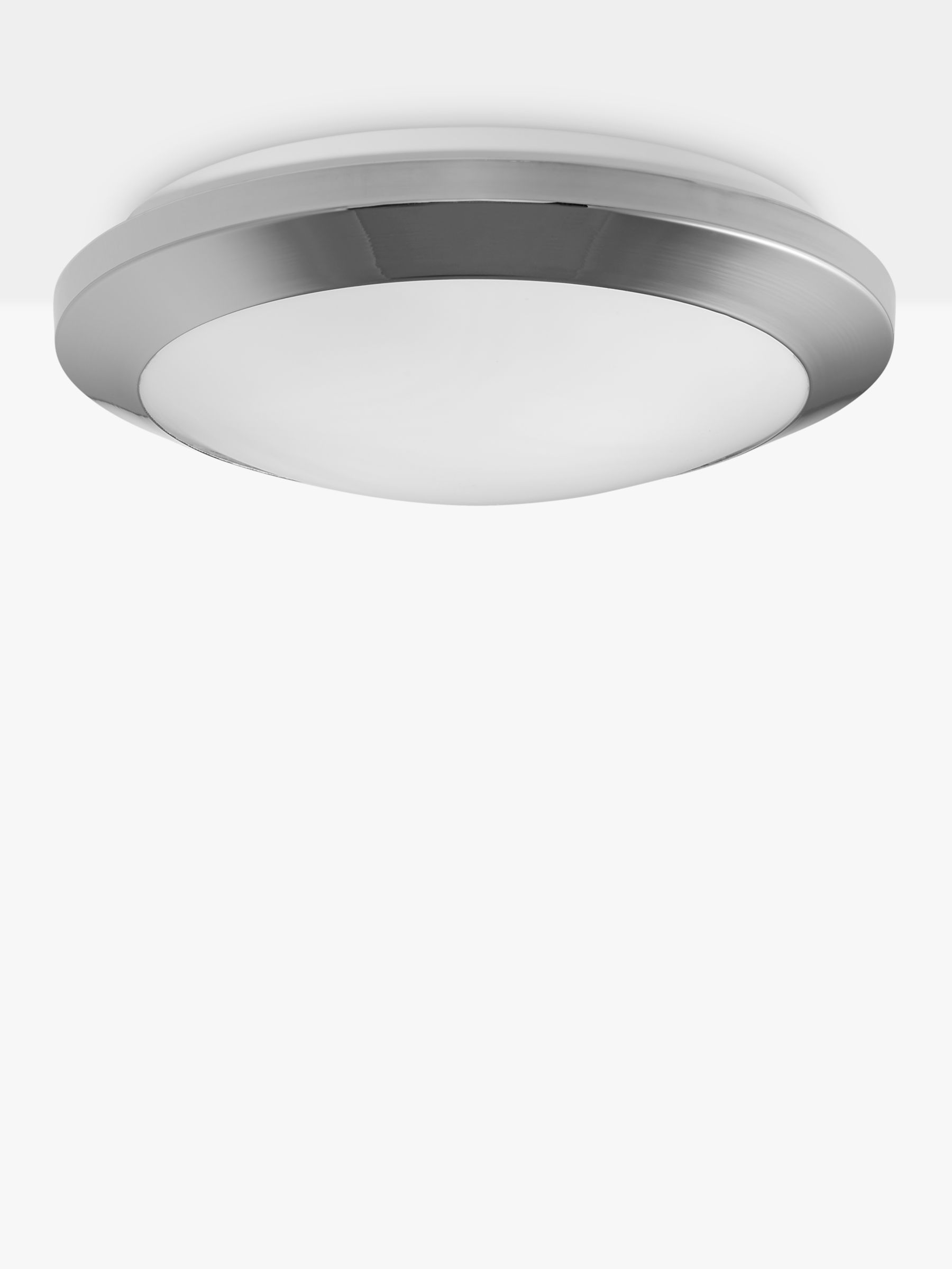 John Lewis Partners Kara Flush Bathroom Ceiling Light Chrome At John Lewis Partners