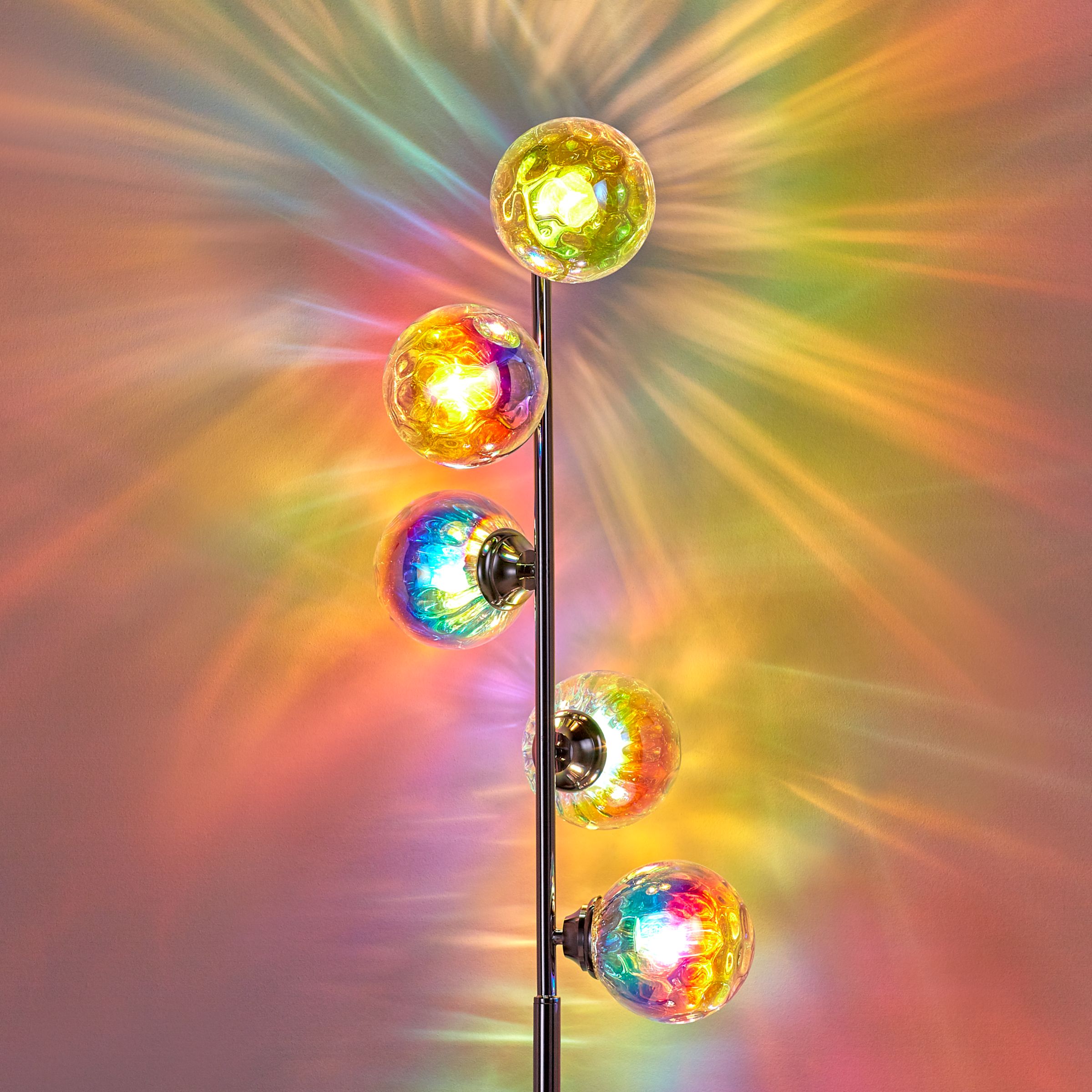 John Lewis & Partners Jester Iridescent 5 Light Floor Lamp ...