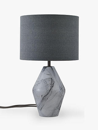 Ada Dual Lit Glass Table Lamp White Grey, John Lewis Glass Table Lamp Shades