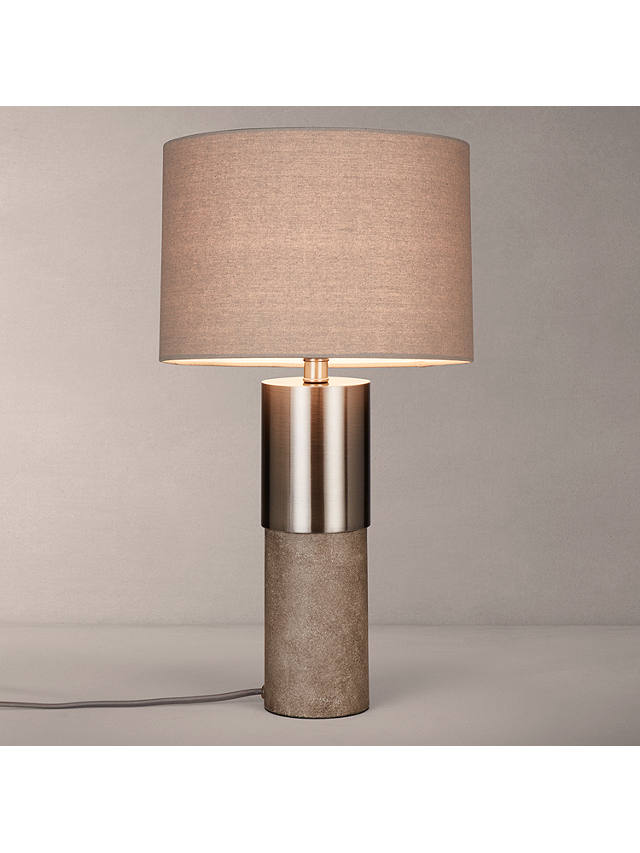 John Lewis Partners Akani Table Lamp, Mocha Metal Table Lamp