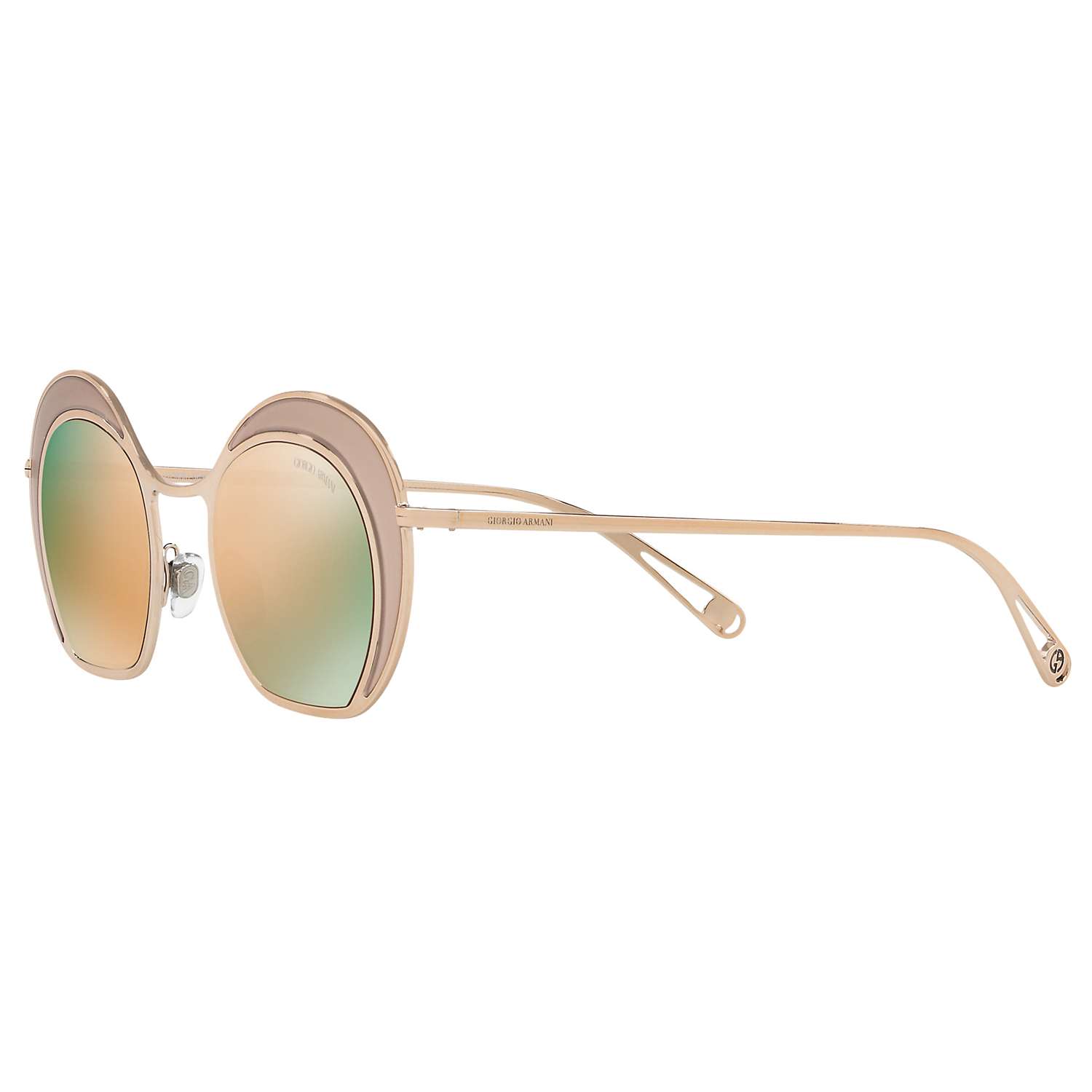 Womens Accessories Sunglasses Metallic - Save 13% Giorgio Armani Round Frame Sunglasses in Gold 