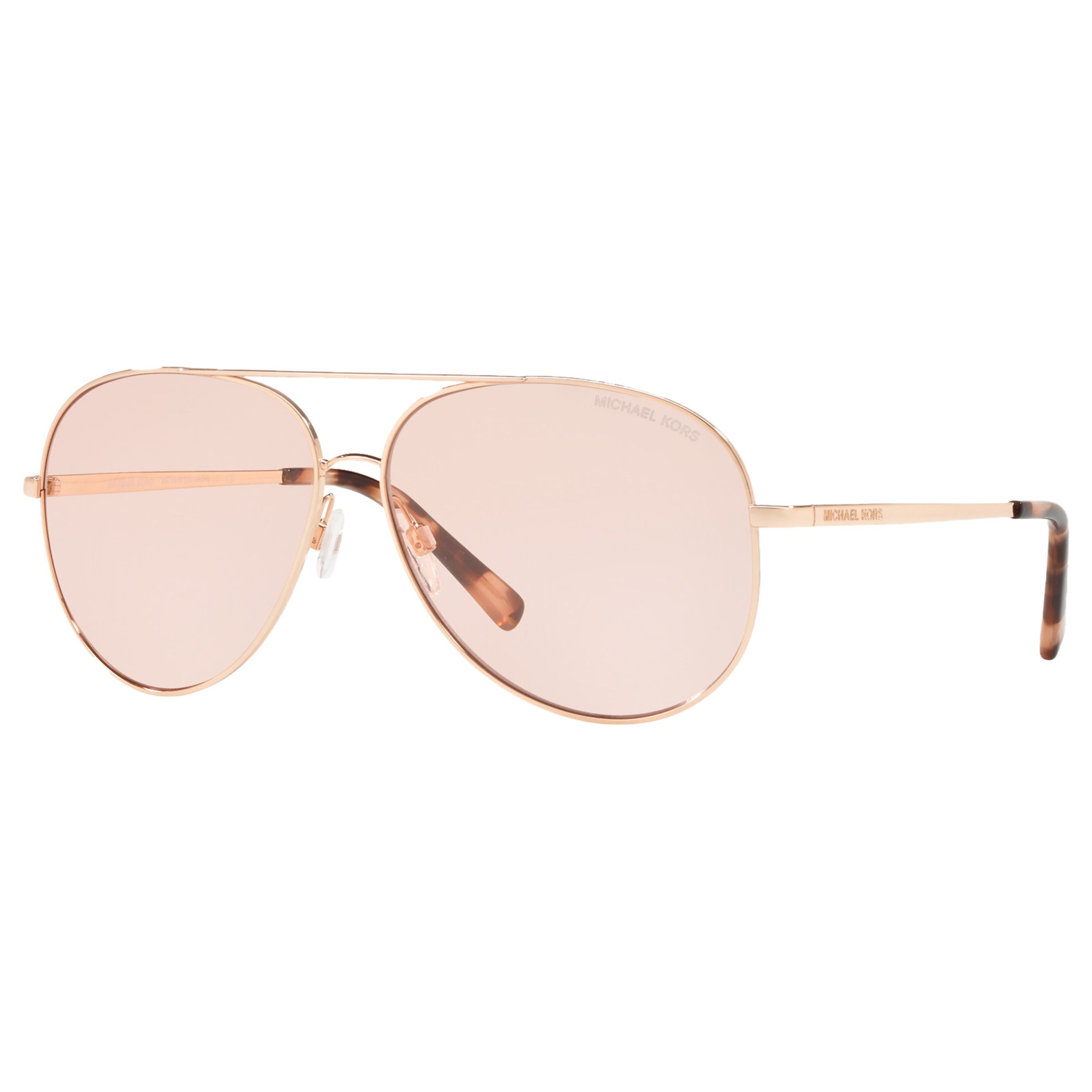Michael Kors Mk5016 Polarised Kendall I Aviator Sunglasses Gold Pink