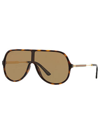 Gucci GG0199S Aviator Sunglasses, Tortoise