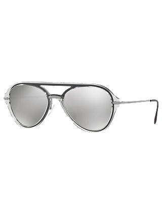 Prada 04TS 57 Men's Polarised Aviator Sunglasses