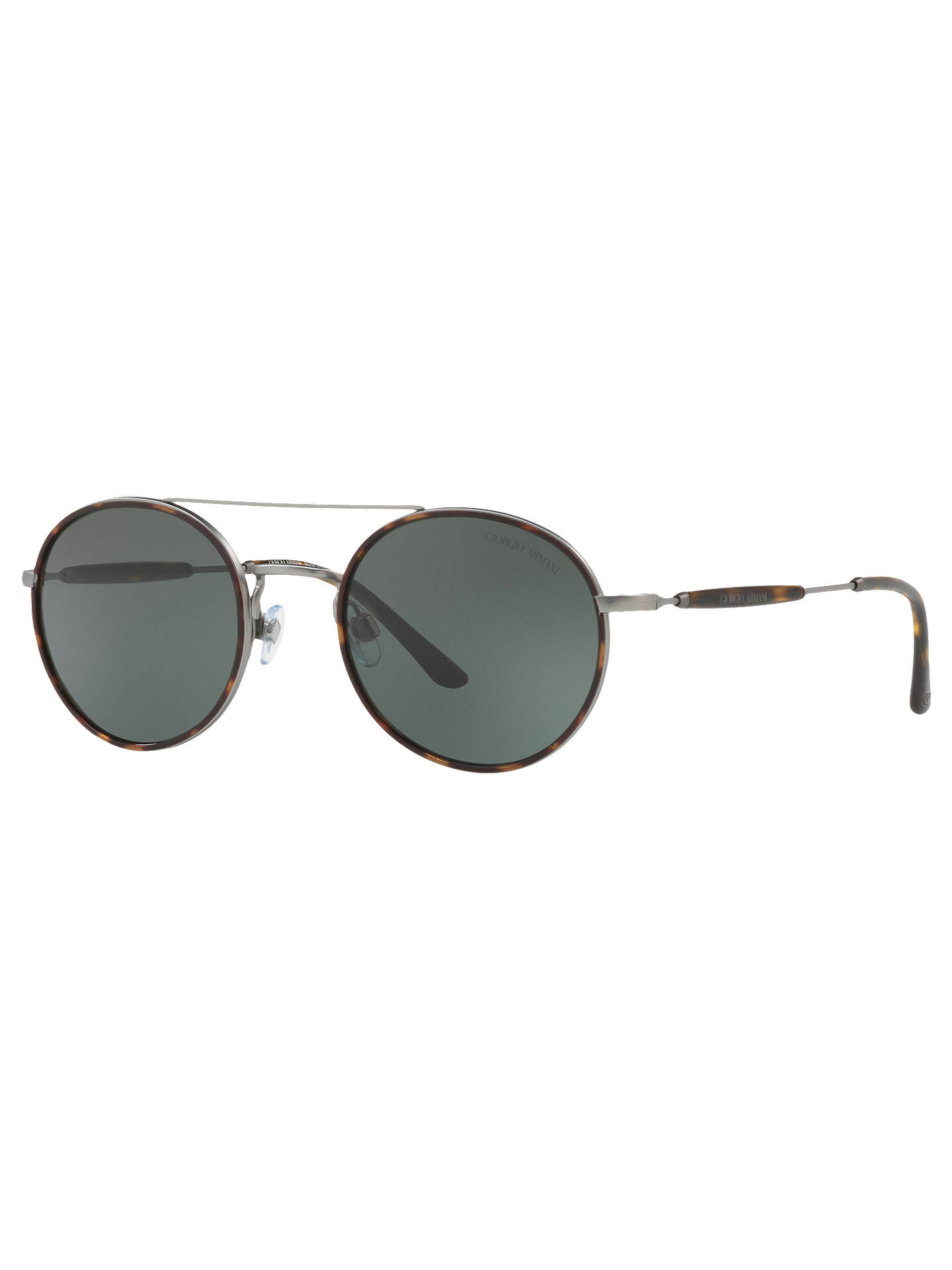 Giorgio Armani AR6056J Men's Frames of Life Round Sunglasses, Tortoise ...