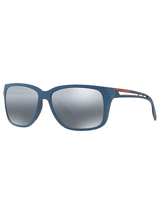Prada Linea Rossa PS 03TS Men's Polarised Rectangular Sunglasses